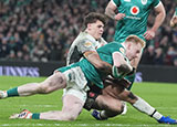 Jamie Osborne scores a try for Ireland v Wales during 2026 Six Nations