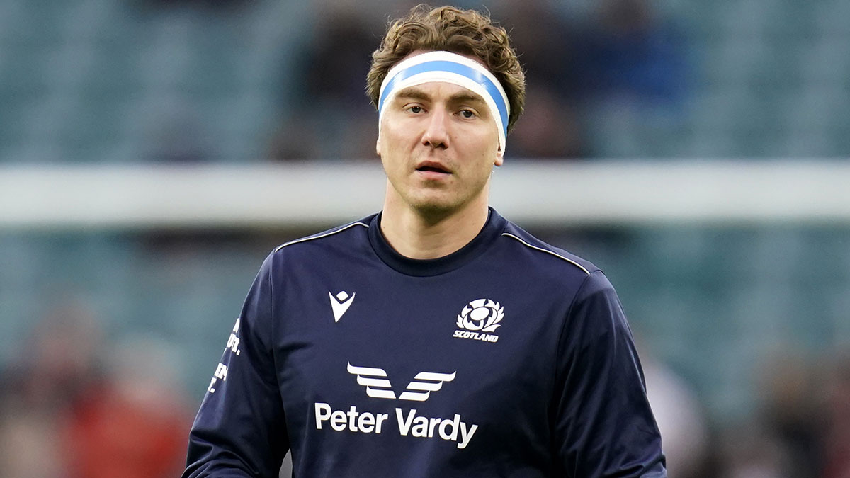 Jamie Ritchie at England v Scotland match during 2023 Six Nations