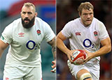 Joe Marler and Joe Launchbury file photos