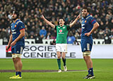 Johnny Sexton celebrates his monster drop goal against France
