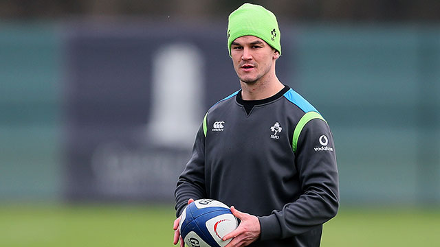 Johnny Sexton in training for Ireland