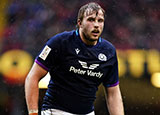 Jonny Gray in action for Scotland against Wales during 2022 Six Nations