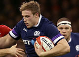 Jonny Gray in action for Scotland v Wales during 2018 Six Nations