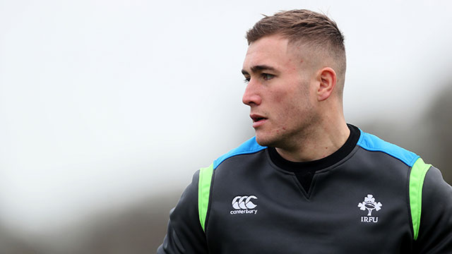 Jordan Larmour in training with Ireland