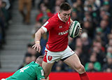 Josh Adams in action for Wales against Ireland in 2020 Six Nations
