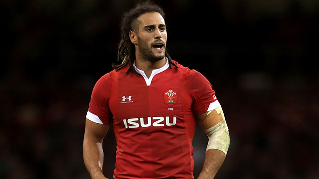 Josh Navidi in action for Wales during 2019 summer internationals