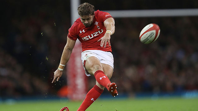 Leigh Halfpenny in action for Wales during the Autumn Internationals