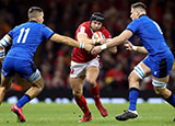 Leigh Halfpenny in action for Wales v Italy in 2020 Six Nations