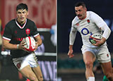 Louis Rees-Zammit and Jonny May