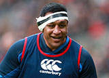 Mako Vunipola during an England training session