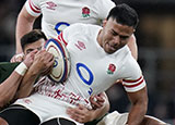 Manu Tuilagi  in action for England v South Africa during 2022 Autumn Internationals