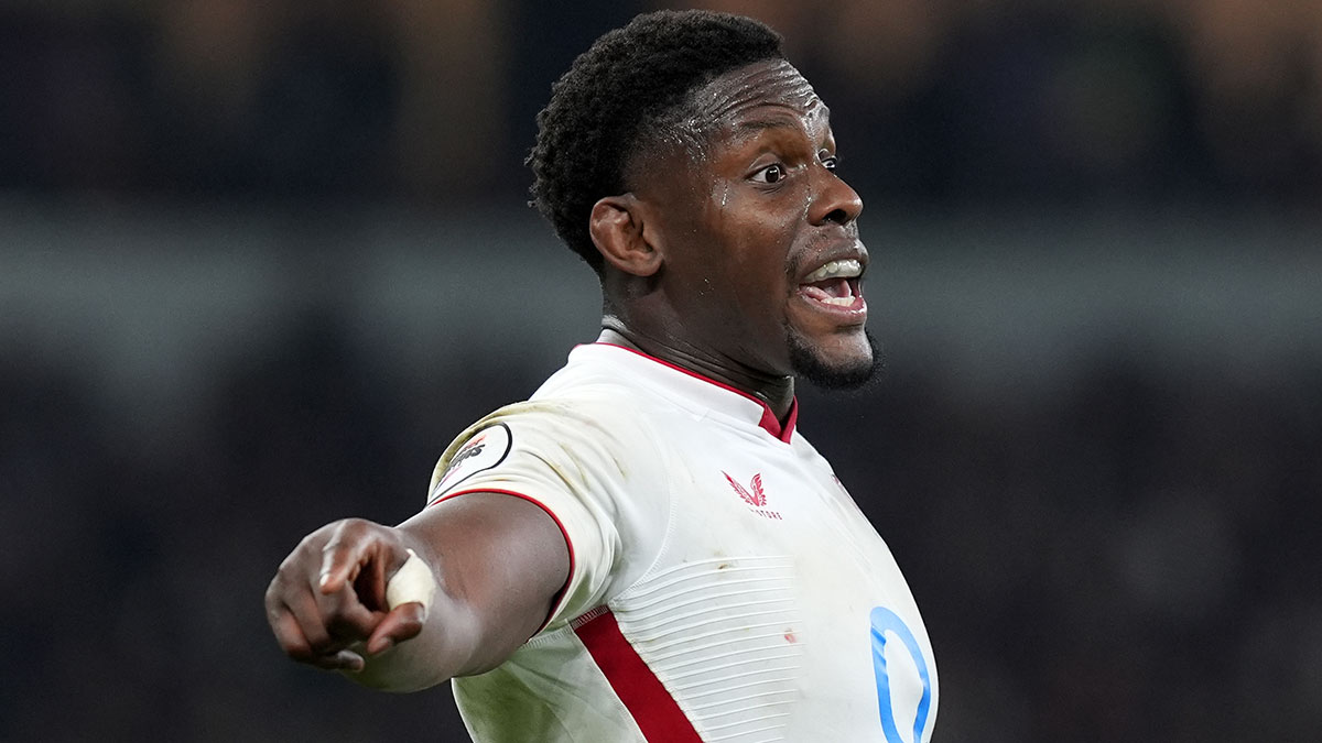 Maro Itoje during England v New Zealand match in 2025 Autumn Internationals