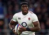 Maro Itoje in action for England during 2018 autumn internationals