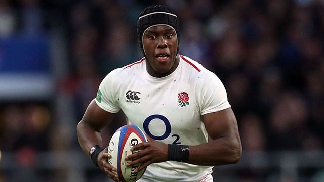 Maro Itoje in action for England during 2018 autumn internationals