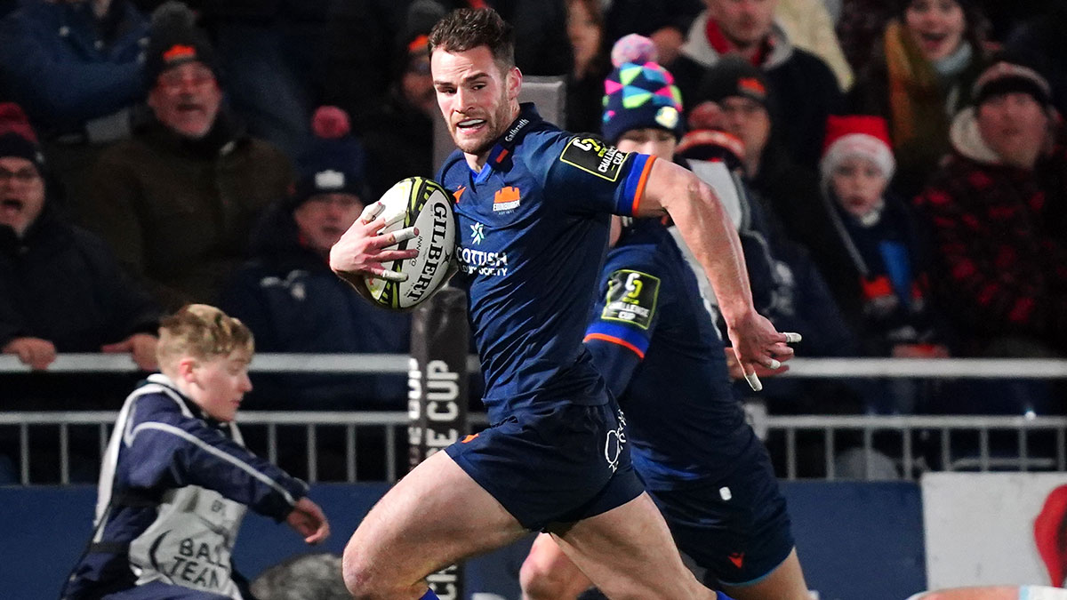 Matt Currie in action for Edinburgh v Bayonnais in December 2024