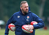Matt Proudfoot at an England training session during 2020 Autumn Nations Cup