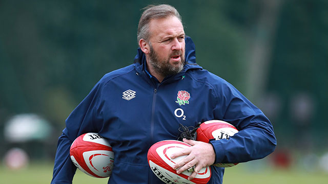 Matt Proudfoot at an England training session during 2020 Autumn Nations Cup