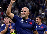 Maxime Lucu after France v Italy match at 2023 Rugby World Cup