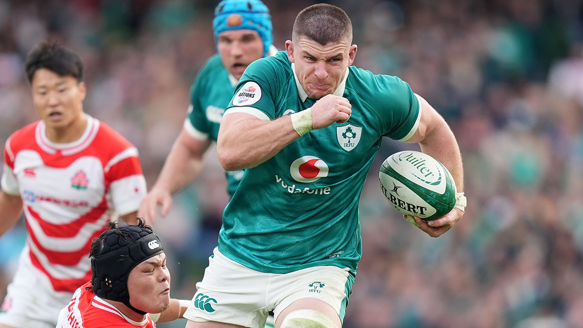 Nick Timoney in action for Ireland v Japan during 2025 Autumn Internationals