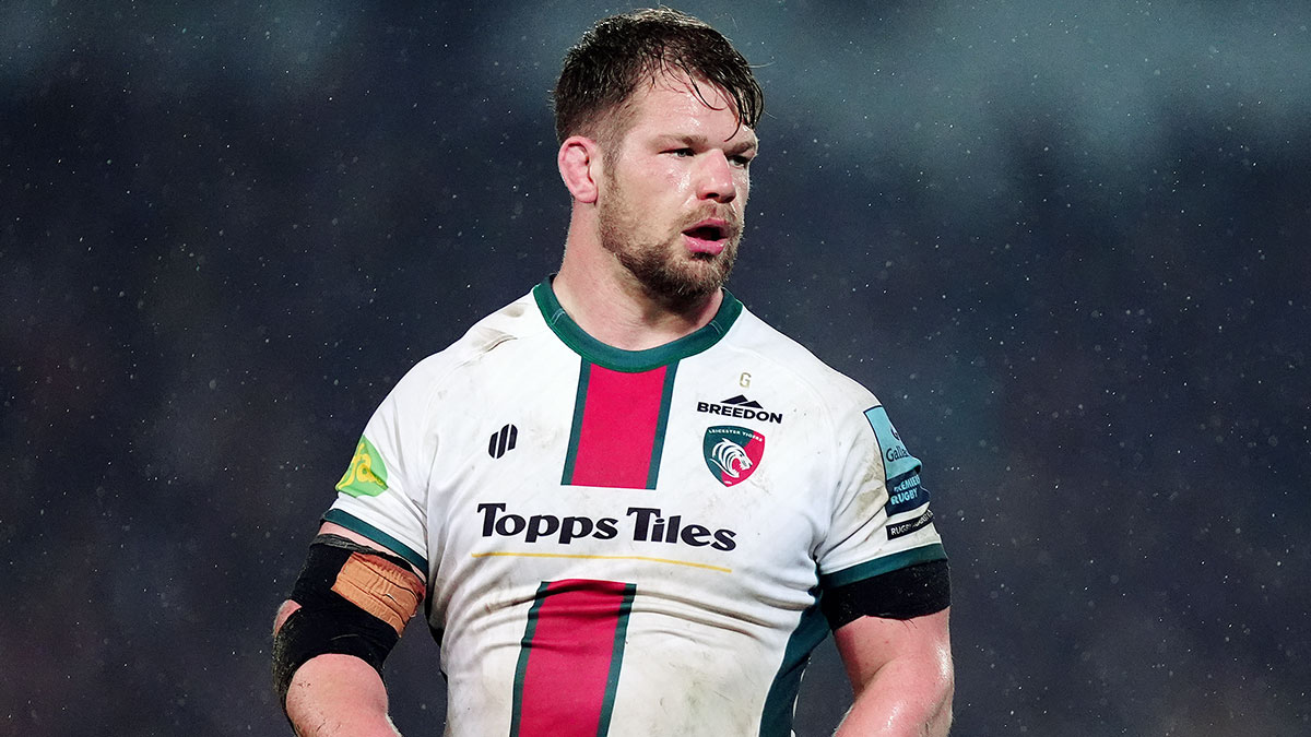 Olly Cracknell playing for Leicester in March 2025