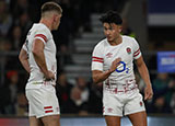 Owen Farrell and Marcus Smith at England v New Zealand match in 2022 Autumn Internationals