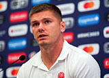 Owen Farrell at press conference during 2023 Rugby World Cup