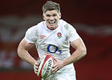 Owen Farrell in action for England against Wales in 2021 Six Nations