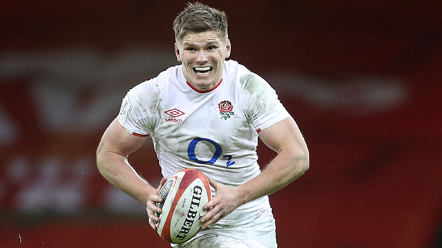 Owen Farrell in action for England against Wales in 2021 Six Nations