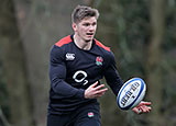 Owen Farrell in training with England