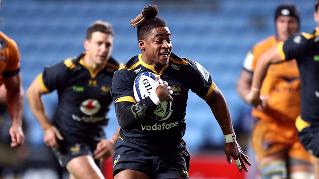 Paolo Odogwu in action for Wasps v Montpellier in Champions Cup