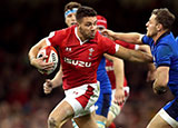 Rhys Webb in action for Wales v Italy during 2020 Six Nations