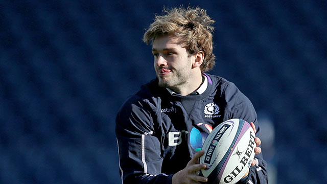 Richie Gray in training with Scotland