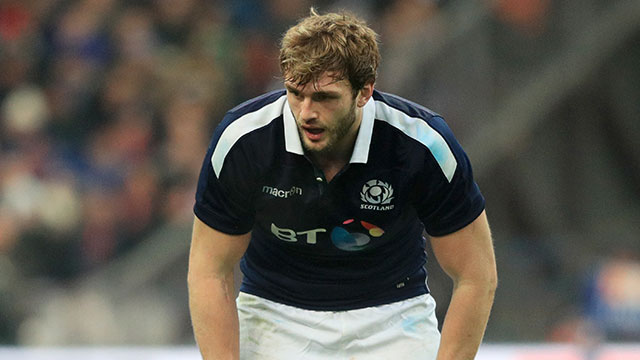Richie Gray playing for Scotland