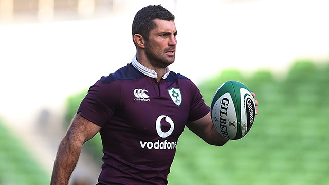 Rob Kearney training with Ireland