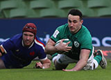 Ronan Kelleher scores a try for Ireland v France in 2021 Six Nations