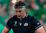 Rory Darge in action for Scotland against Ireland at 2023 Rugby World Cup