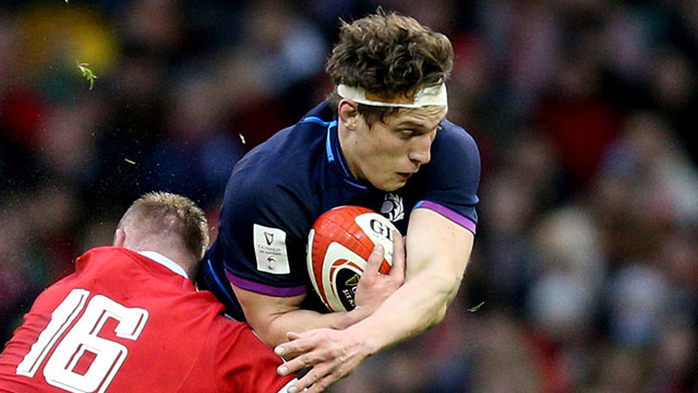 Rory Darge in action for Scotland against Wales in 2022 Six Nations