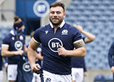 Rory Sutherland in a Scotland training session at Murrayfield