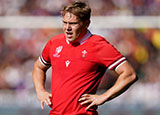 Sam Costelow at Wales v Georgia match during 2023 Rugby World Cup