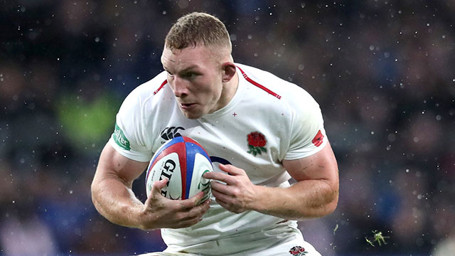 Sam Underhill in action for England v New Zealand during the Autumn Internationals