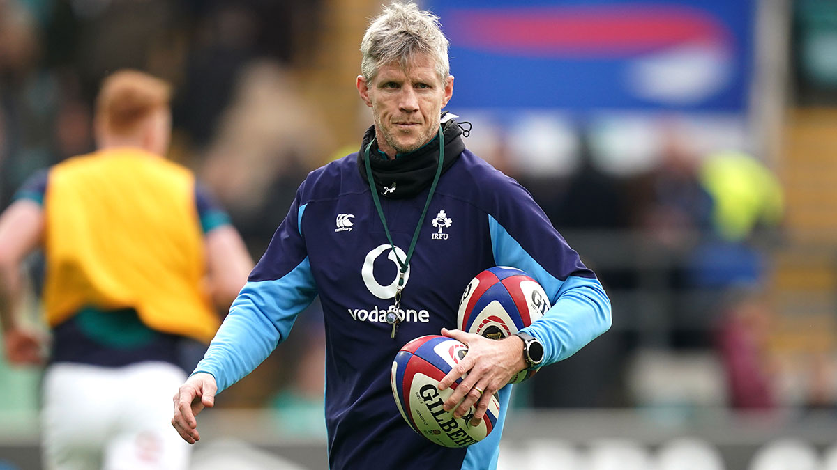 Simon Easterby at England v Ireland match during 2024 Six Nations