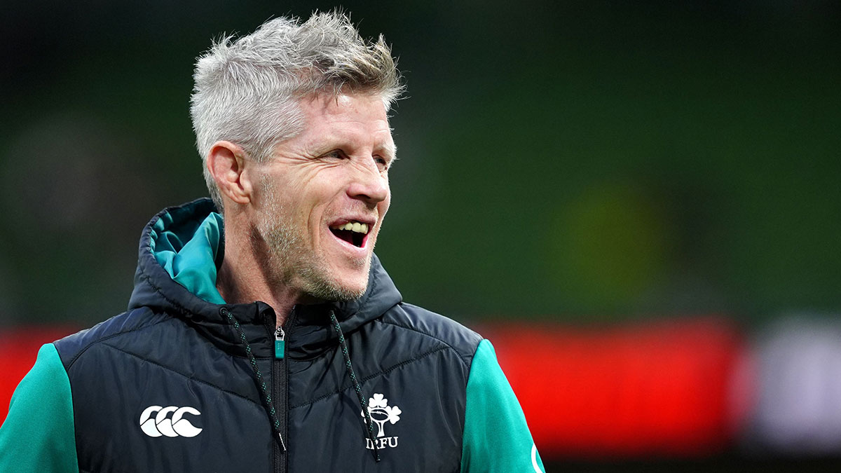 Simon Easterby at Ireland v England match during 2025 Six Nations