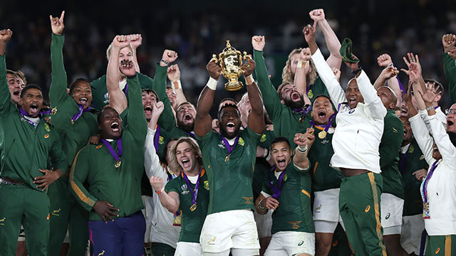 South Africa celebrate winning the 2019 Rugby World Cup