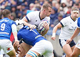 Stafford McDowall in action for Scotland v Italy during 2023 Six Nations
