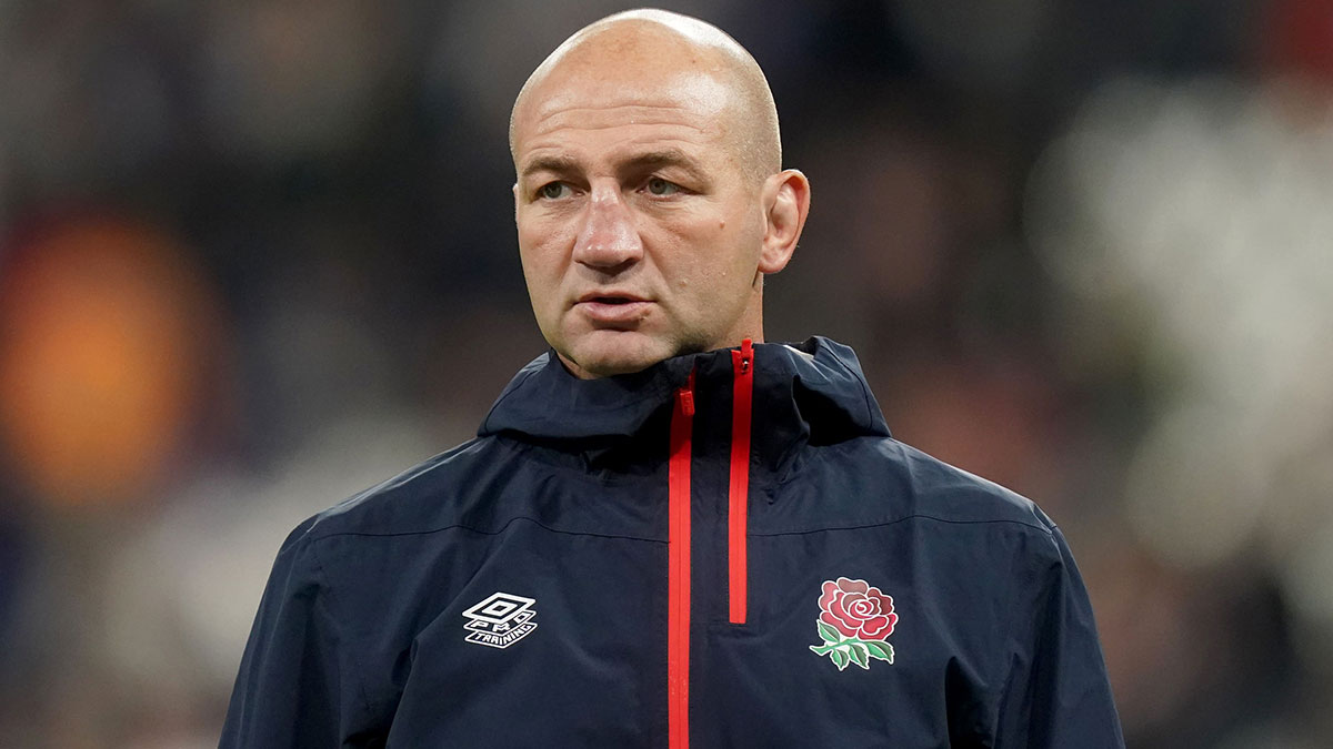 Steve Borthwick at Argentina v England Bronze Final in 2023 Rugby World Cup