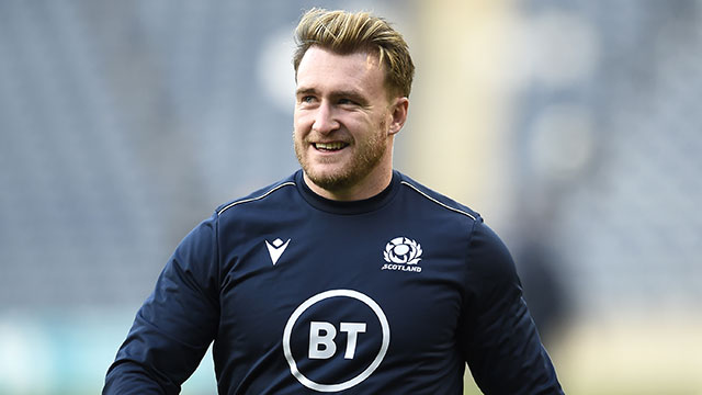 Stuart Hogg at Scotland v France match during 2020 Autumn Nations Cup