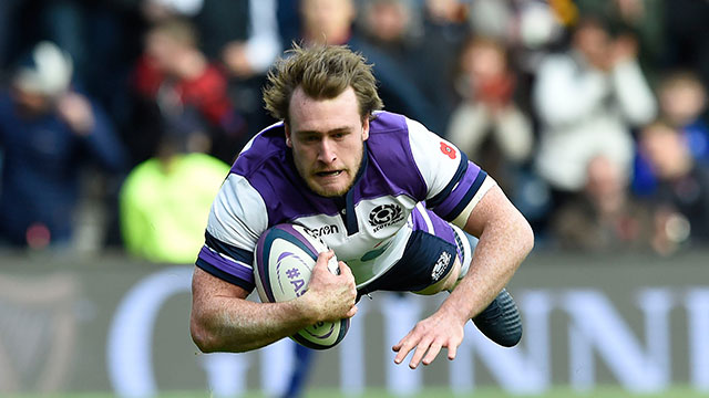 Stuart Hogg in action for Scotland