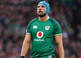 Tadhg Beirne in action for Ireland against England during 2022 Six Nations