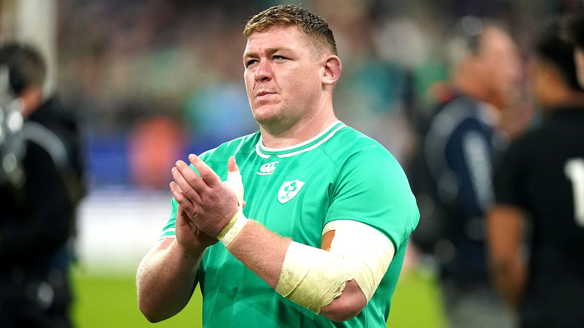 Tadhg Furlong after Ireland v New Zealand match during 2023 Rugby World Cup