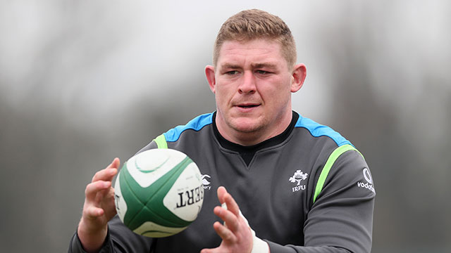 Tadhg Furlong in training with Ireland